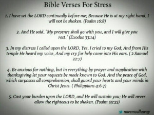 Bible verses for stress