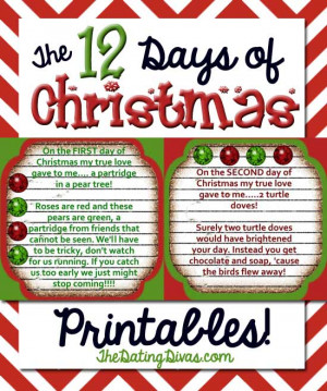 12 days of christmas gifts