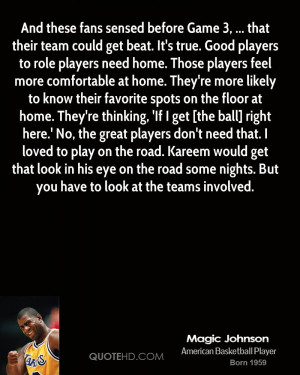 And these fans sensed before Game 3, ... that their team could get ...