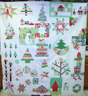 christmas quilt - cute ... I'd put some more borders in there with an ...