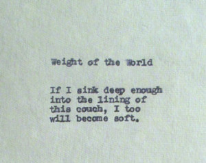 ... the World Typed Haiku Vintage Remington Typewriter Hand Typed Quotes