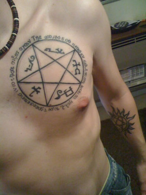 Devil Quotes Tattoos And a devils trap with