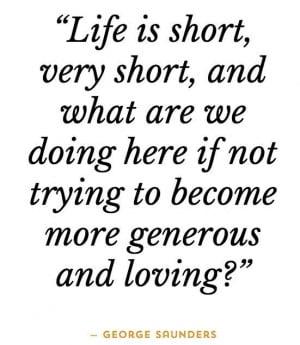 Life is Short - George Saunders