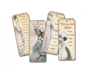 Jane Austen Novel Quotations Bookmarks
