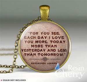 Famous Quotes Resin Pendant