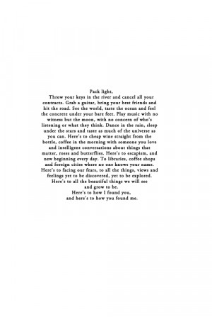 wordsnquotes:— Charlotte Eriksson, Empty Roads & Broken Bottles; In ...