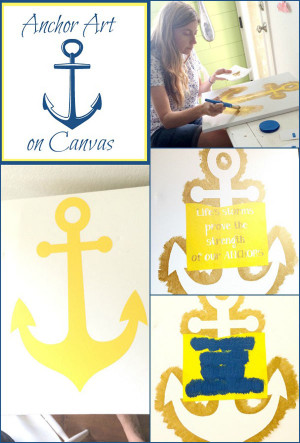 ... edge of the canvas, and touched it up with a bit of the blue paint