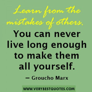quotes about making mistakes in life and learning from them