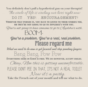 Couples Retreat movie quote pillow COVER ONLY 16x16inch couch cushion ...