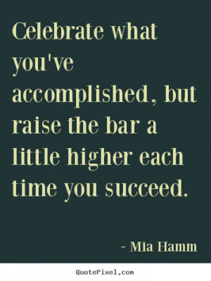 mia hamm success quote print on canvas customize your own quote image