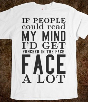 Description People Could Read Mind Tee Shirt