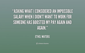 ethel waters quotes today or any day that phone may ring and bring ...