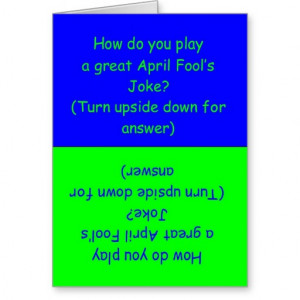 Funny April Fool's Day Joke Card