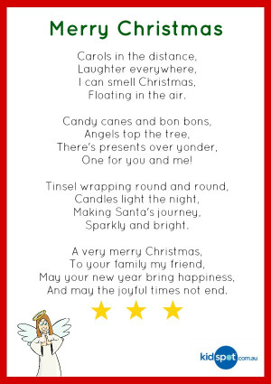 christmas poems for kids