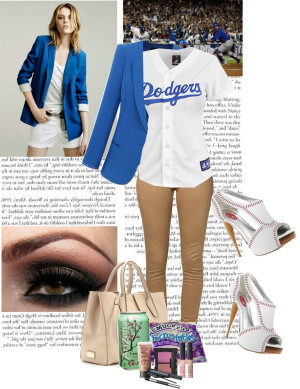 ... Los Angeles Dodgers Outfit, Polyvore Go Dodgers, La Dodgers Outfit