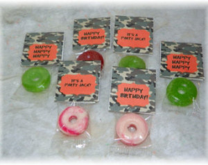 ... Mini Camo Duck Dynasty Birthday Lifesaver Candy Favor topper (DIY