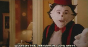 ... in the hat, film, funny, movie, subtitles, text, the cat in the hat