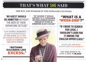 Quotes from The Dowager Countess