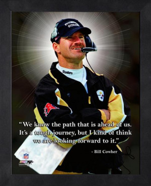 Pittsburgh Steelers Bill Cowher Framed Pro Quote