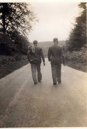 Guy Friends Walking Together the roads and paths you have walked along ...