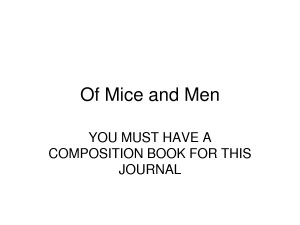 Of Mice and Men Quote