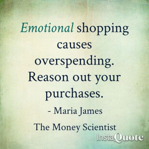 shopping causes overspending. Reason out your purchases. #quotes ...