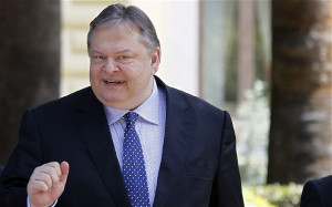 Evangelos Venizelos, leader of the Socialist PASOK party and a former ...