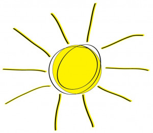 sun art | Squiggle Sun Clip Art