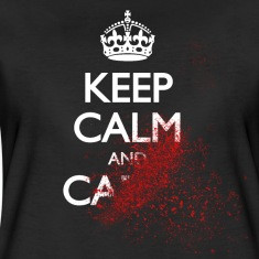 keep calm and carry on blood spatter zombie mantenere la calma e ...
