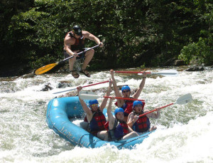 White Water Rafting Instructor Goes Flying