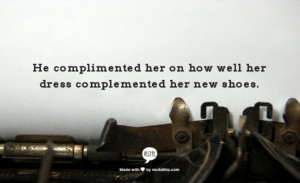 Compliment Or Complement Grammar