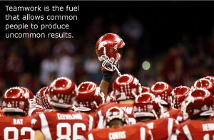 Teamwork Sports Quotes Teamwork is the fuel that