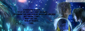 Tidus and Yuna Final Fantasy X Profile Facebook Covers