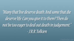 Tolkien Quotes About Death
