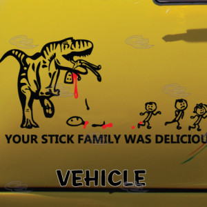 Nobody Cares About Your Stick Figure Family Dinosaur Eating Man