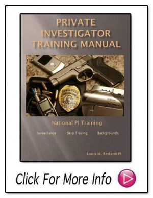 Private Investigator Training Manual- An eBook- From Thomas ...