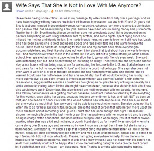 ... No Longer In Love With Husband Couples Living With Parents Wifes No