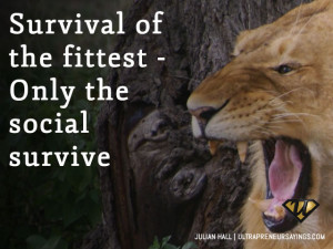 Survival of the fittest – Only the social survive
