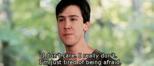 Cameron Is Tired Of Being Afraid In Ferris Bueller’s Day Off Gif