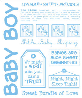 Baby Boy Sticker