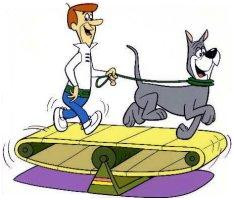 When it was time for Astro to take a walk, his master George Jetson ...