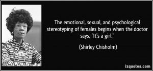 The emotional, sexual, and psychological stereotyping of females ...