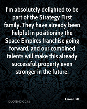 absolutely delighted to be part of the Strategy First family. They ...