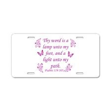 Inspirational Bible sayings Aluminum License Plate for