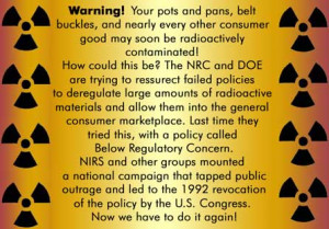 Background information on radioactive waste deregulation and ...
