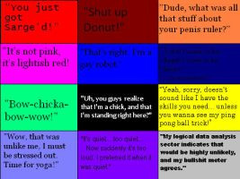 Red VS Blue Quotes 1 by PsychoDemonFox