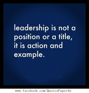 Leadership by Example Quotes