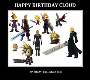 Happy Birthday Cloud Strife...