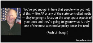 More Rush Limbaugh Quotes