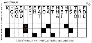 Free Printable Quotefall Puzzles